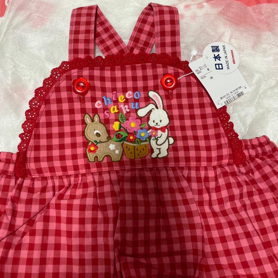 チエコサク】チェック柄スカート付きロンパース M(80〜90)の通販はau