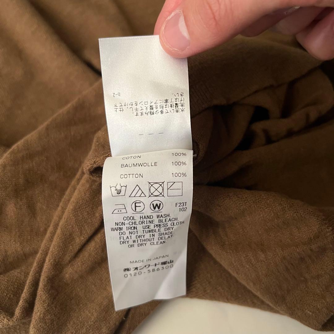 ATON RECYCLED FRESCA ポロ ニット ブラウン 半袖 24年製 - メルカリ