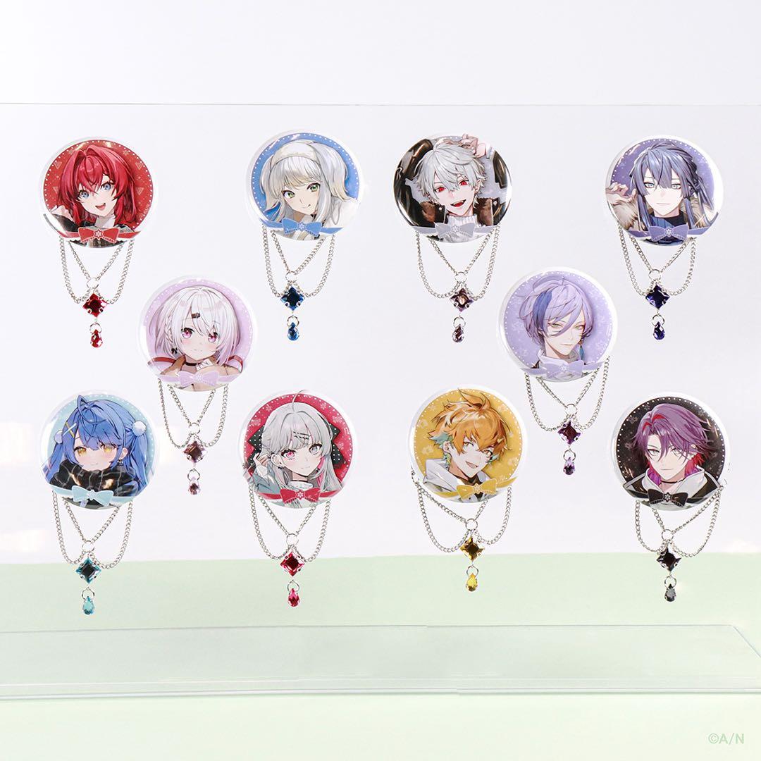 にじさんじ 葛葉 チェーン付き缶バッジ ウィンターデート 2024 - メルカリ