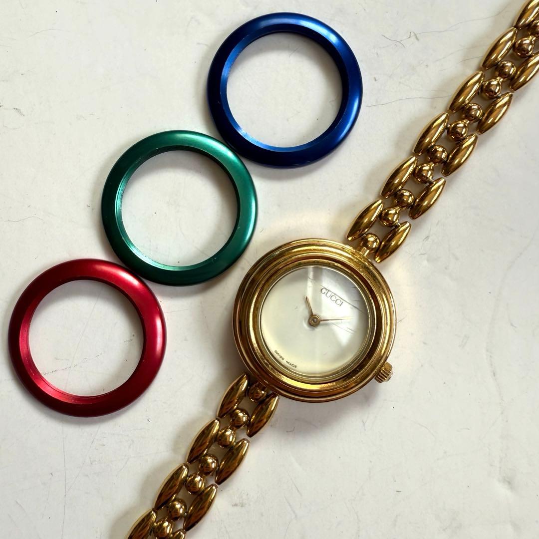 GUCCIグッチ チェンジベゼル腕時計 11/12.2