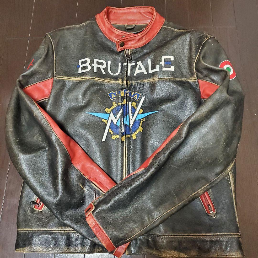 HYDROGEN　　MV AGUSTA ライダースジャケット　肩　肘パッド付き HYDROGEN MV AGUSTA ライダースジャケット 肩 肘パッド付き レザー