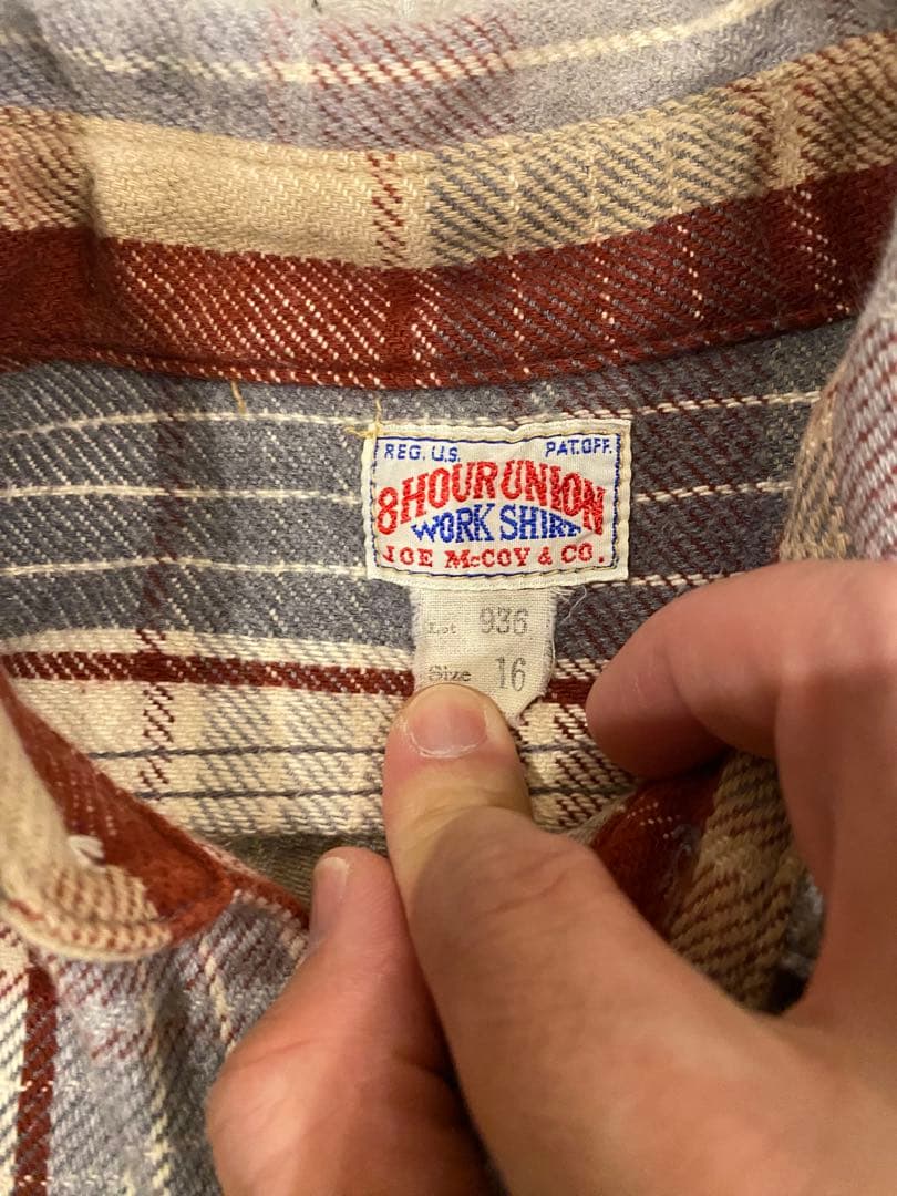 極美品 ザ リアルマッコイズ ネルシャツ 16 ウエアハウス - メルカリ