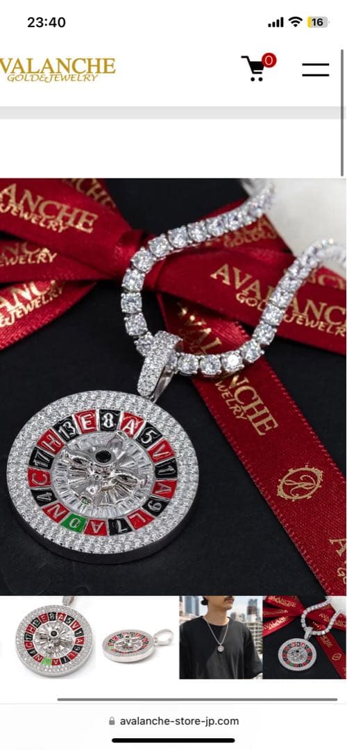 AVALANCHE ルーレットデザイン ペンダント