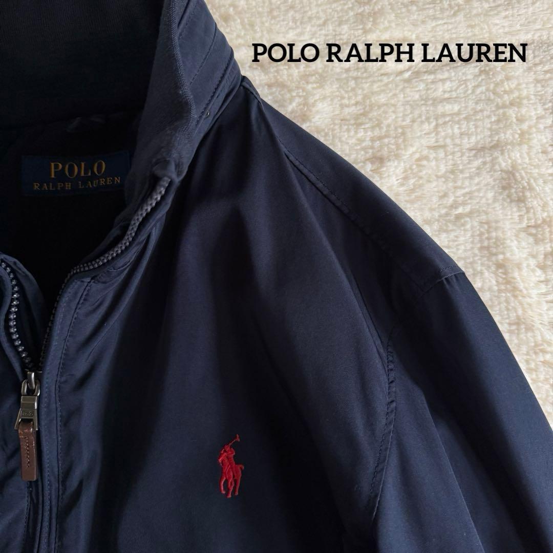 【美品】ポロラルフローレン ジップアップ ブルゾン 裏起毛　中綿入り