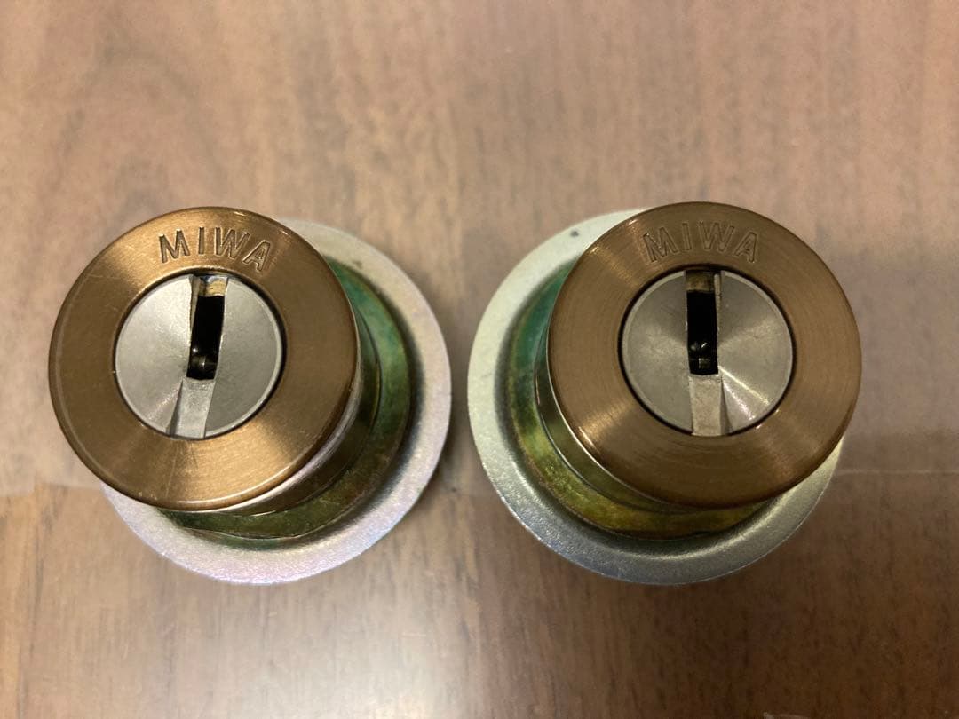 MIWA JNシリンダー MCY-500 【2個同一SET】 MCY-500 MIWA,美和ロック JNTE0 2個同一シリンダー CB色