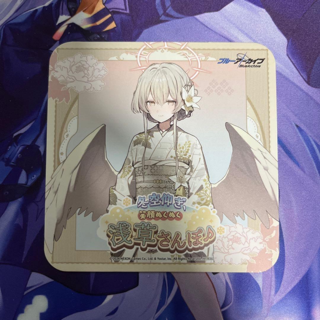 ブルアカ カフェ 桐藤ナギサ コースター 浅草さんぽ ブルーアーカイブ