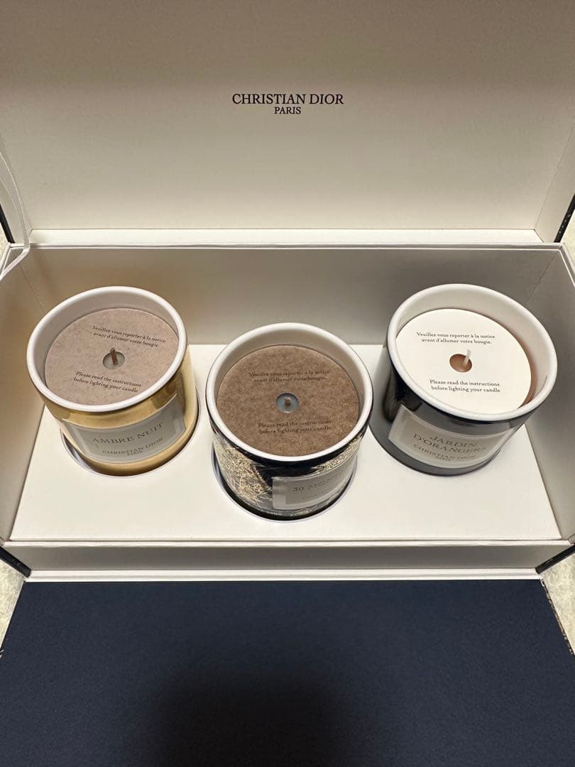 メゾン クリスチャン ディオール キャンドルコレクション アロマキャンドル3点