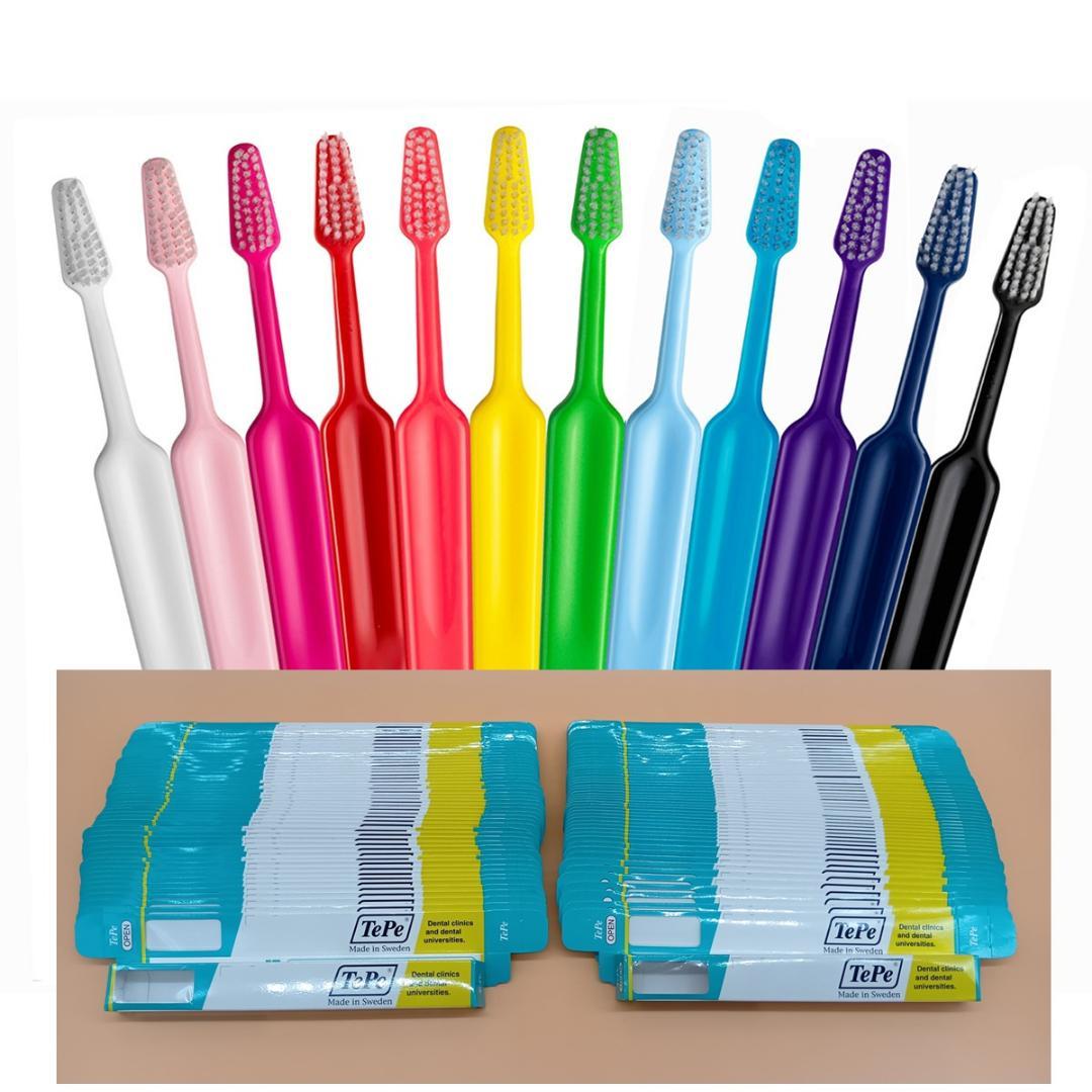 TePe　歯ブラシ　セレクトM（ミディアム）100本【１本箱／100箱付きます】