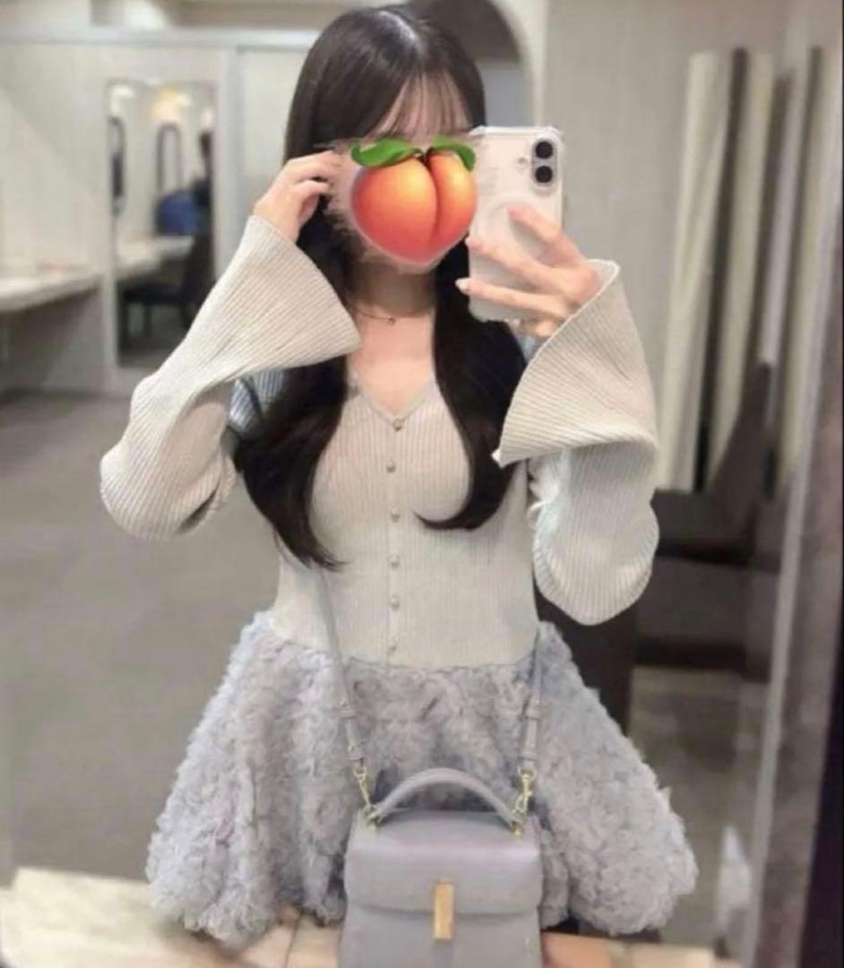 Rirandture チュールバルーンペプラムニット Rirandture（リランドチュール）の「チュールバールーンペプラムニット