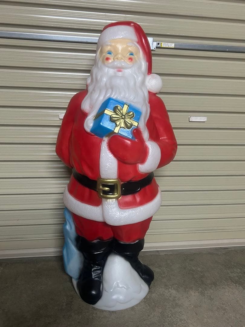 ◆アンティーク　サンタクロース　置物　イルミネーション　ブローライト 1971年