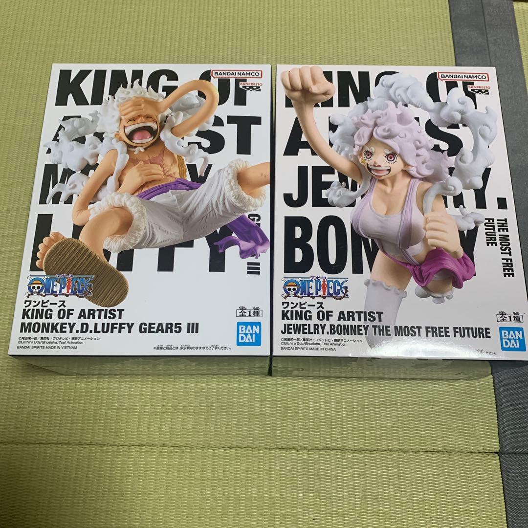 ワンピース ニカ ルフィ ボニー フィギュアKING OF ARTIST セット