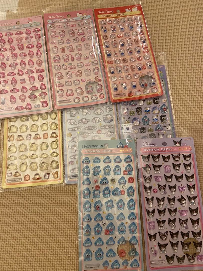 ボンボンドロップシールミニ　サンリオ　コンプリート