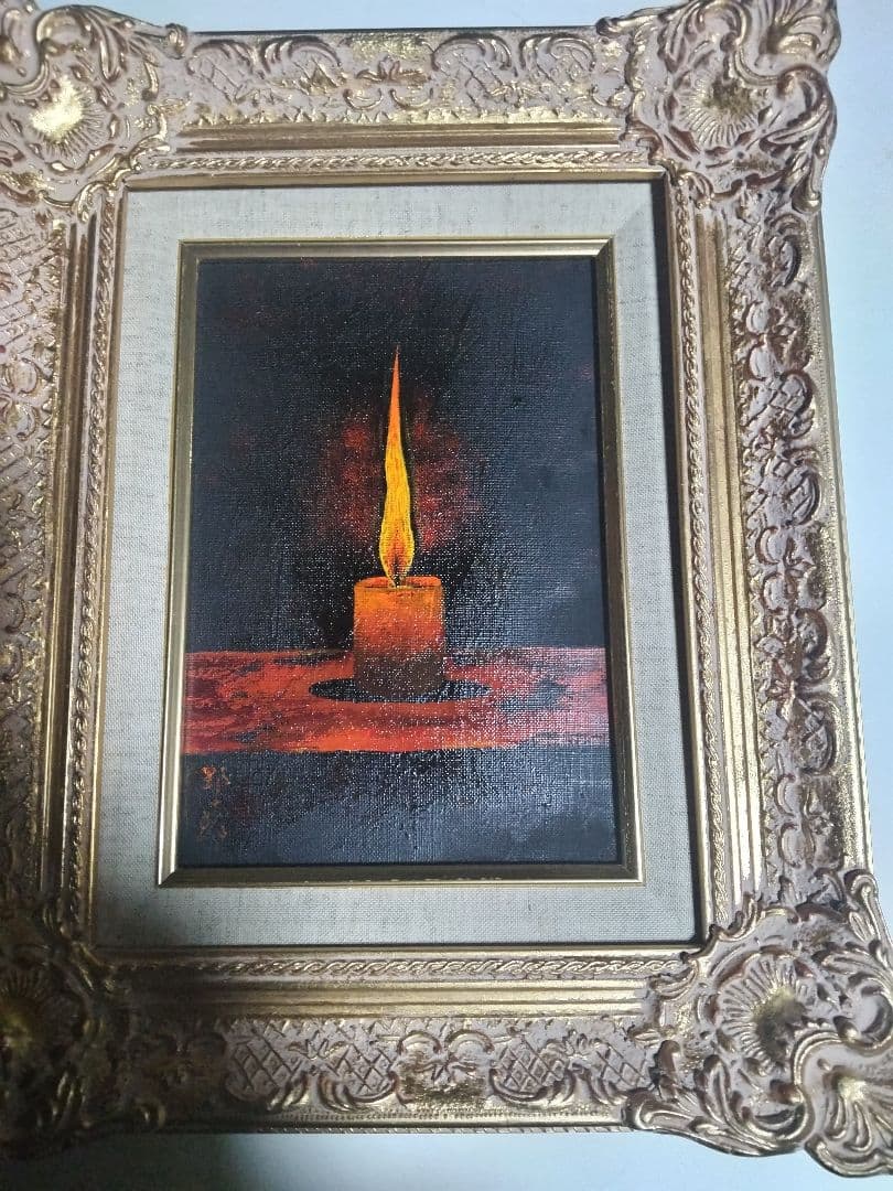 高島野十郎、絵画油彩SM号、蝋燭、高級額縁、肉筆、山下清、佐伯祐三、鴨居玲。