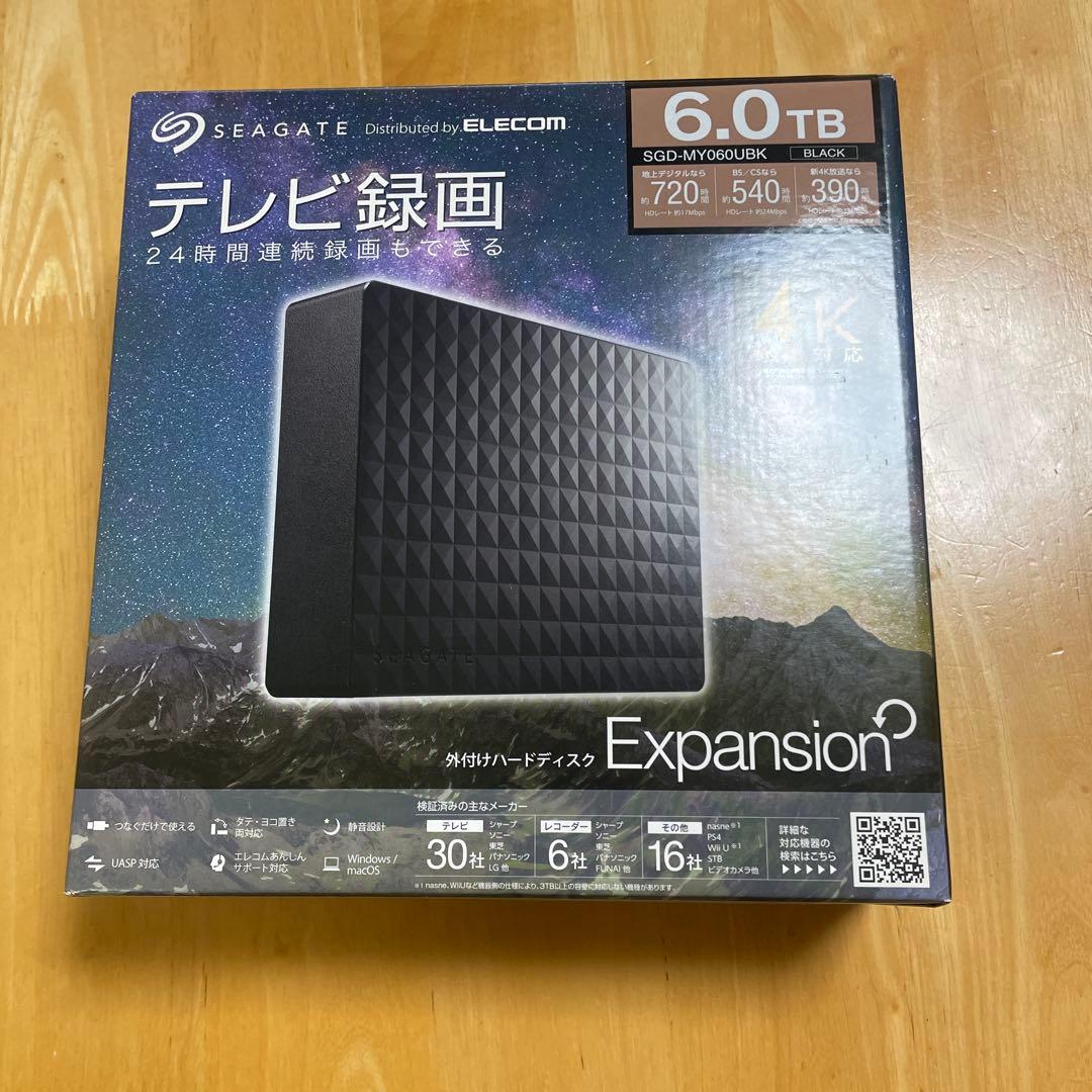 外付けハードディスク6.0TB