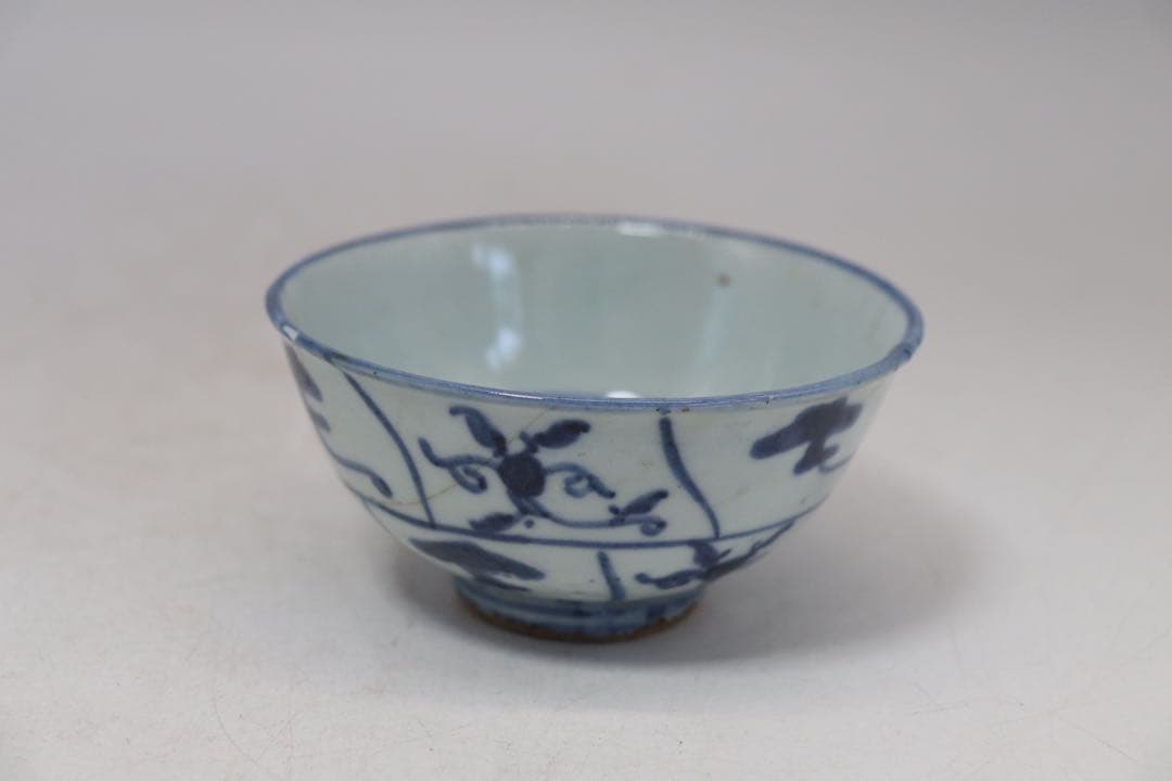 中国 清時代 染付 湯呑み3点 送料込み250131