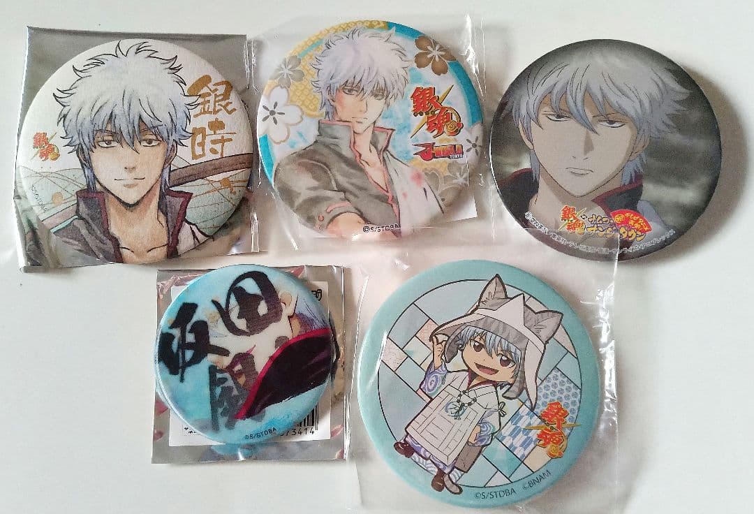 銀魂　坂田銀時　缶バッジ 坂田銀時 缶バッジ ノワールVer. [銀魂] | キャラクター公式グッズ