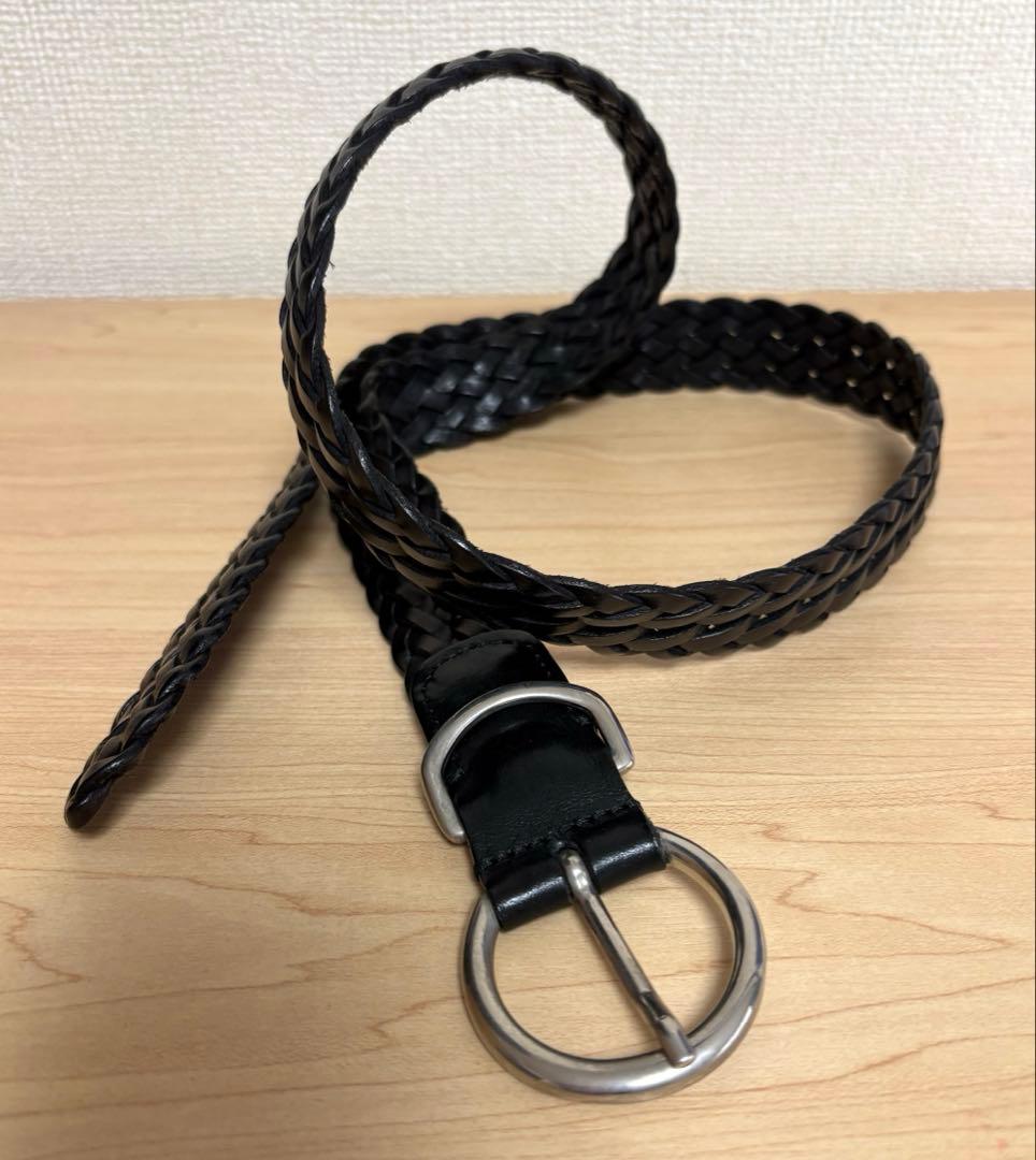 Anderson's ダブルリングバックルメッシュレザーベルトEDIFCE別注