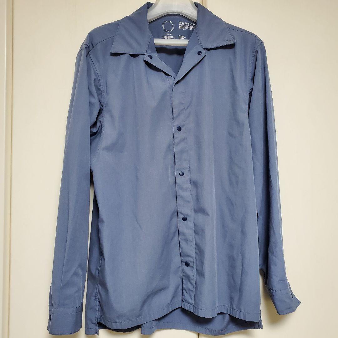 山と道 バンブーシャツ BANBOOshirt UNISEX M ブルーグレー