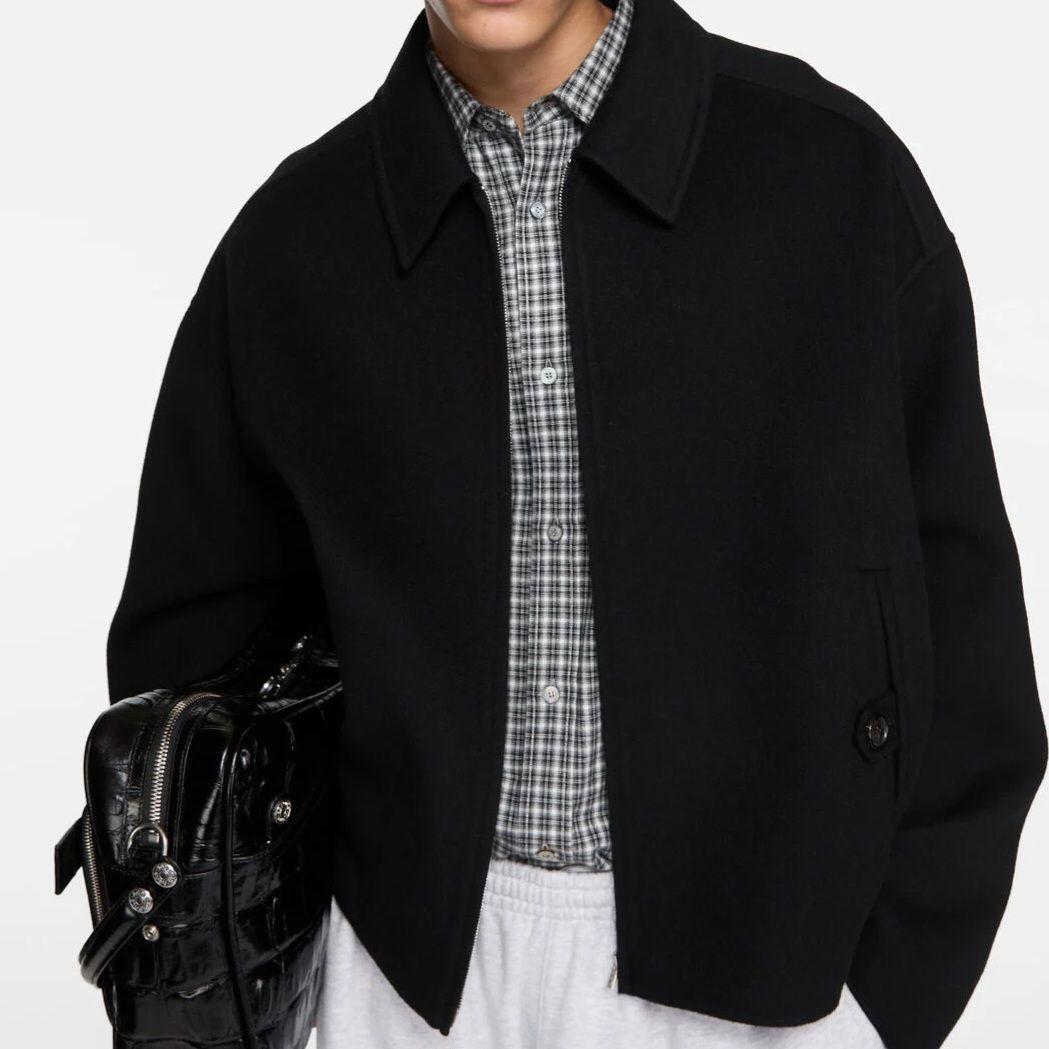 【ほぼ未使用】Acne Studios カシミヤジャケット メンズブラック44