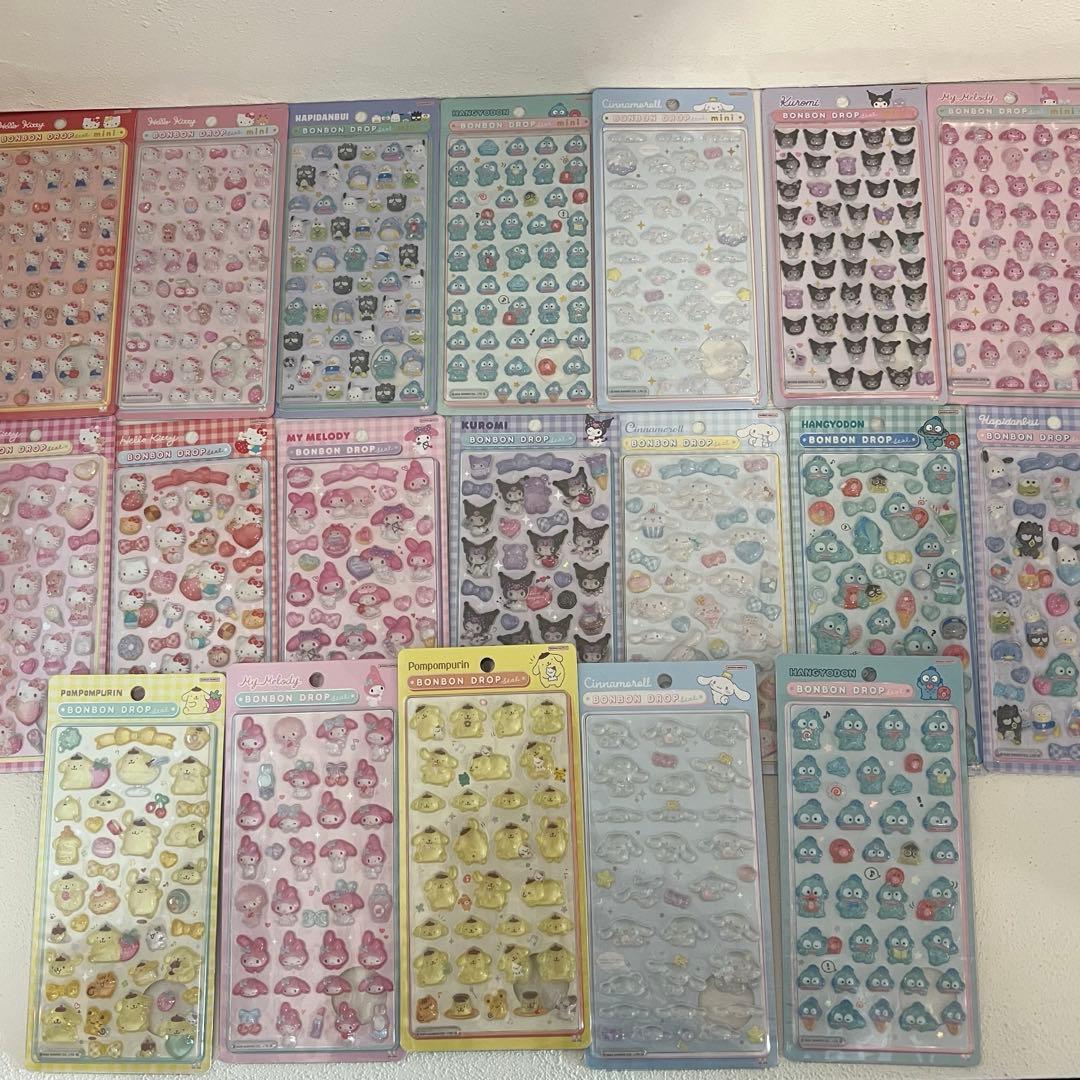 ボンボンドロップシール　サンリオ　19枚