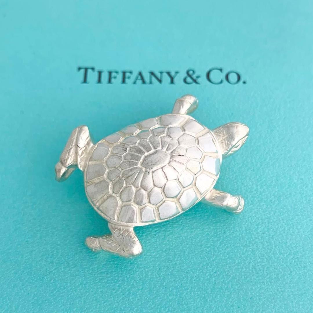 ティファニー 美品 タートル ブローチ カメ 亀 ヴィンテージ　希少 v18e b917 希少 ヴィンテージ ティファニー カメ 亀 ブローチ 925 タートル