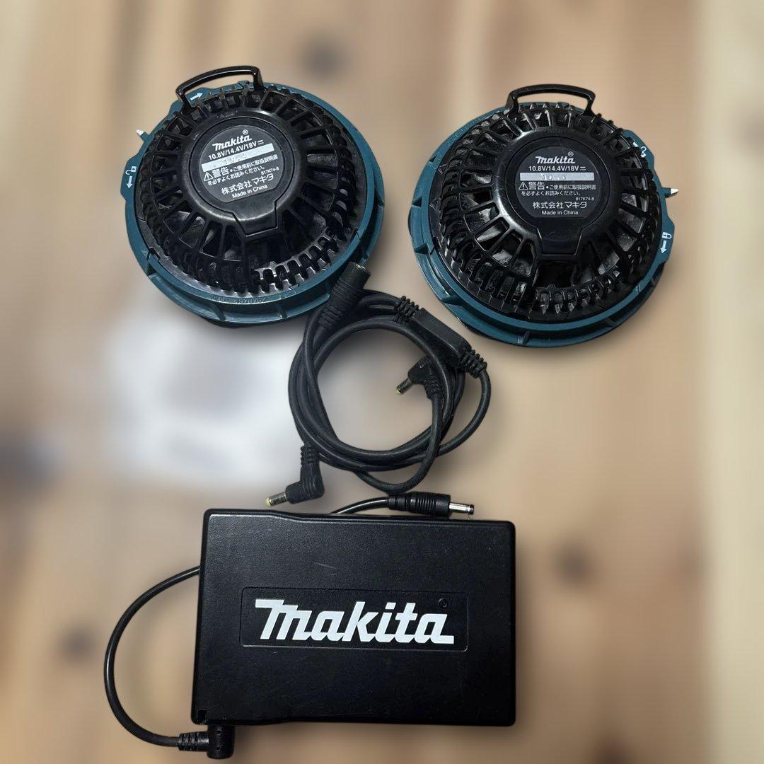 (N502)Makita 空調服用ファン 2個セット makitashop_cf102-bl1850-set