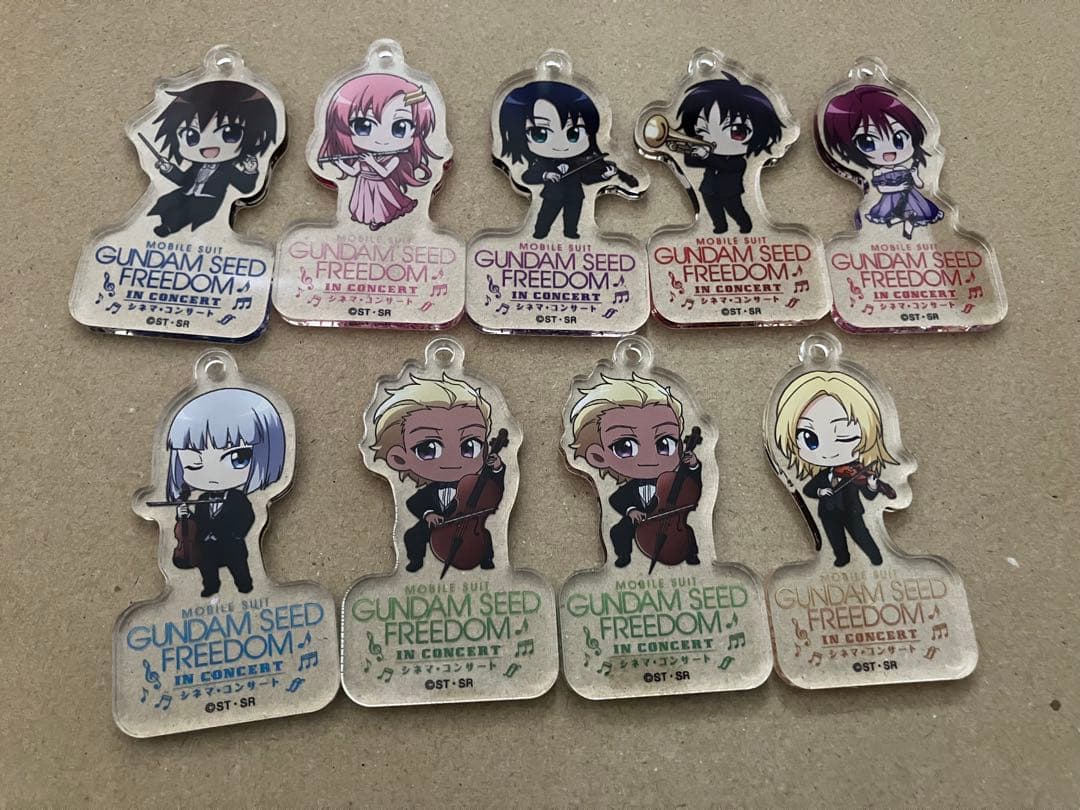 ガンダムSEED シネコン　アクリルチャーム 機動戦士ガンダムSEED FREEDOM』シネマ・コンサートツアー事後通販