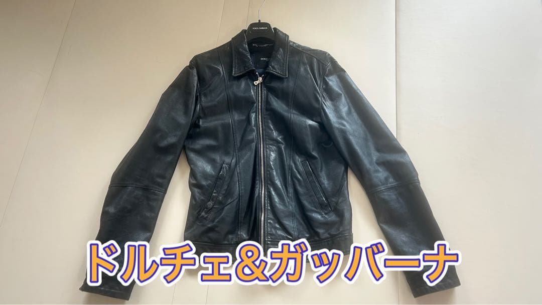 F*7様 DOLCE&GABBANA ブラックレザージャケット