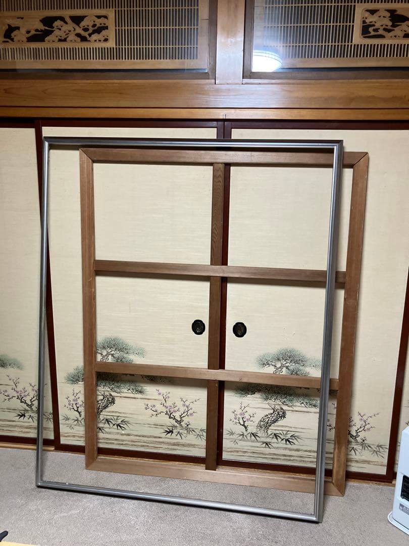 油絵、アクリル画用木枠とアルミ額2点セット100号F