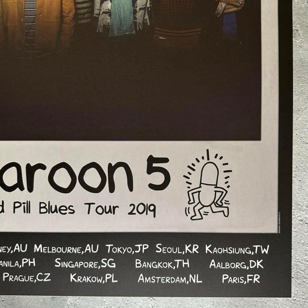 Maroon5 リトグラフ 2019年 日本公演グッズ マルーン5 ポスター - メルカリ