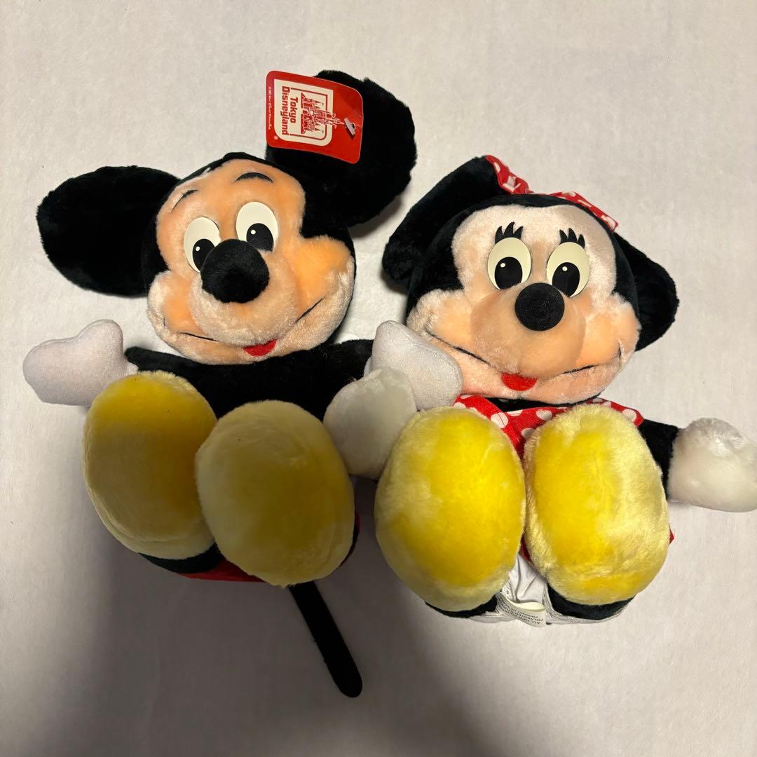 【超レア商品】ディズニーランド　レトロ　ミッキー　ミニー　ぬいぐるみ