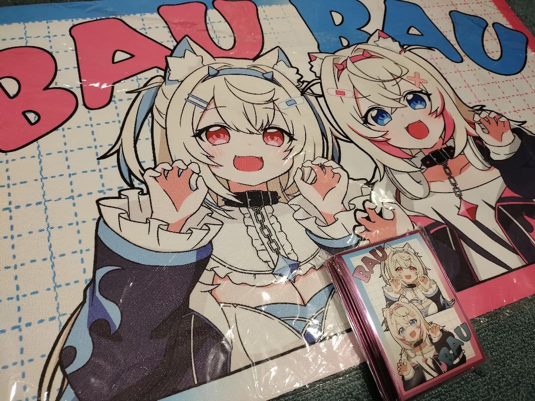 フワモコ スリーブ プレマ BAUBAU ホロライブEN Advent 白詰草 ホロライブ フワモコ BAU BAU スリーブ プレイマット セット【shir