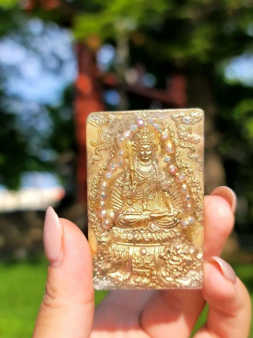 特別呪物★富を築き理想の人生へ文殊菩薩持ち運びオルゴナイト