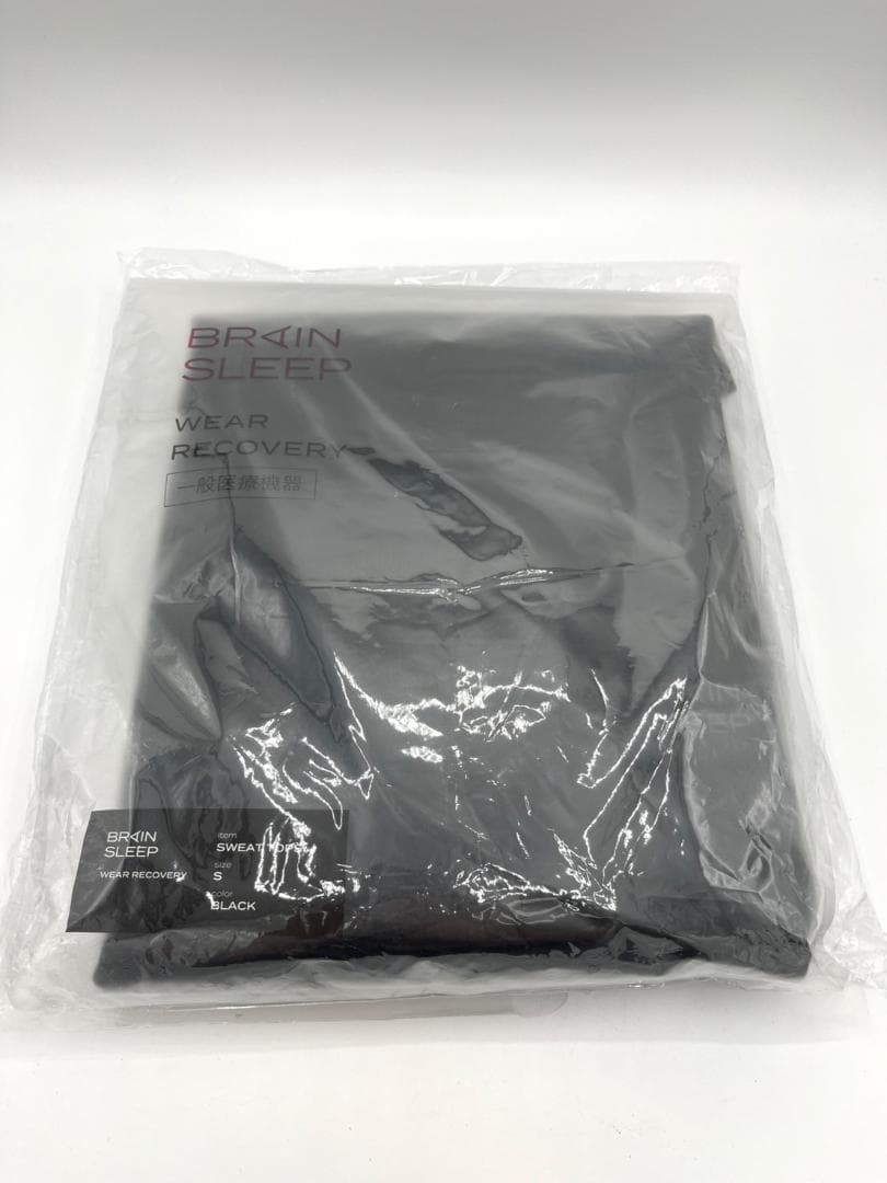 BRAIN SLEEP リカバリーウェア スウェット トップス S 黒 新品