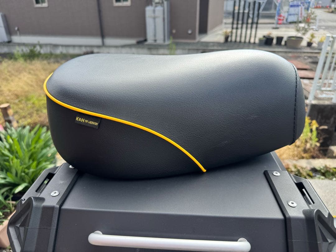 K&H そら豆　ハンターカブ　CT125 JA65 ハイシート　イエローステッチ