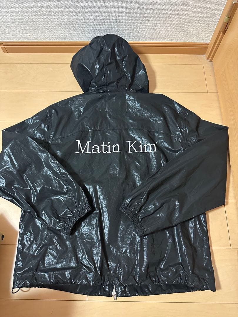 Matin Kim フード付き黒ジャケット Lサイズ