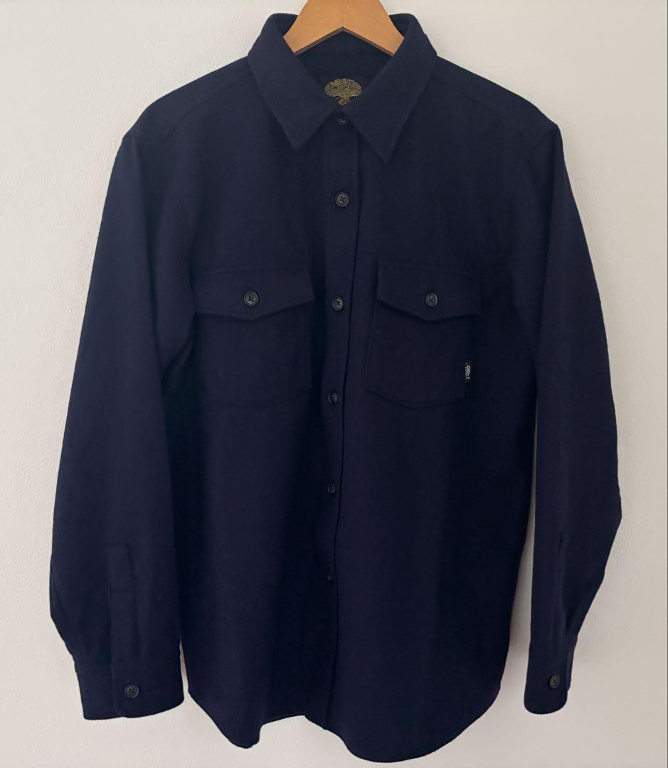 [試着のみ] グリーンクロージング WOOL FLANNEL SHIRTS M GREEN CLOTHING グリーンクロージング】WOOL FLANNEL SHIRTS (ウール