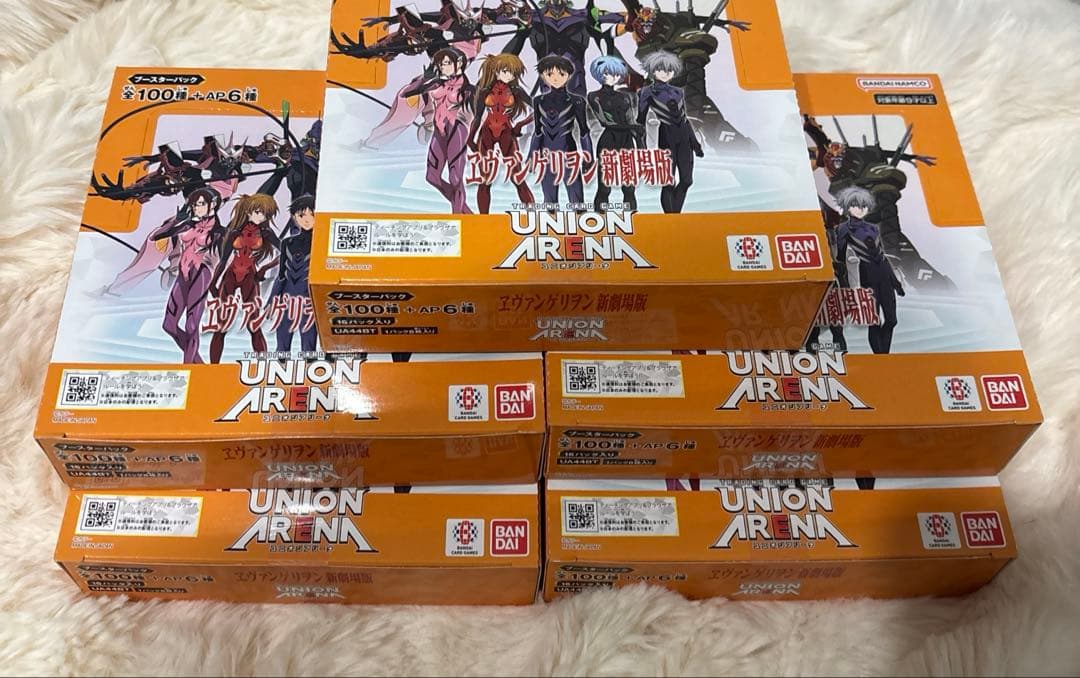 エヴァンゲリオン UNION ARENA 5BOX 未開封BOX テープ付き