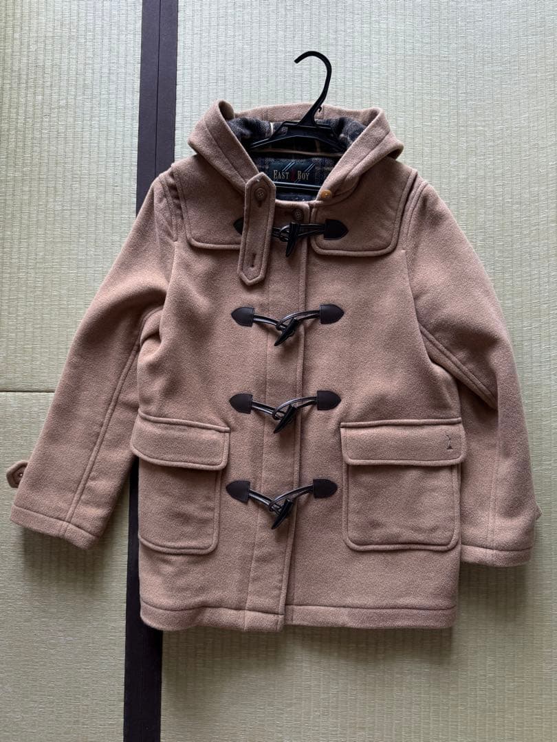 EAST BOY ダッフルコート ベージュ フード付き