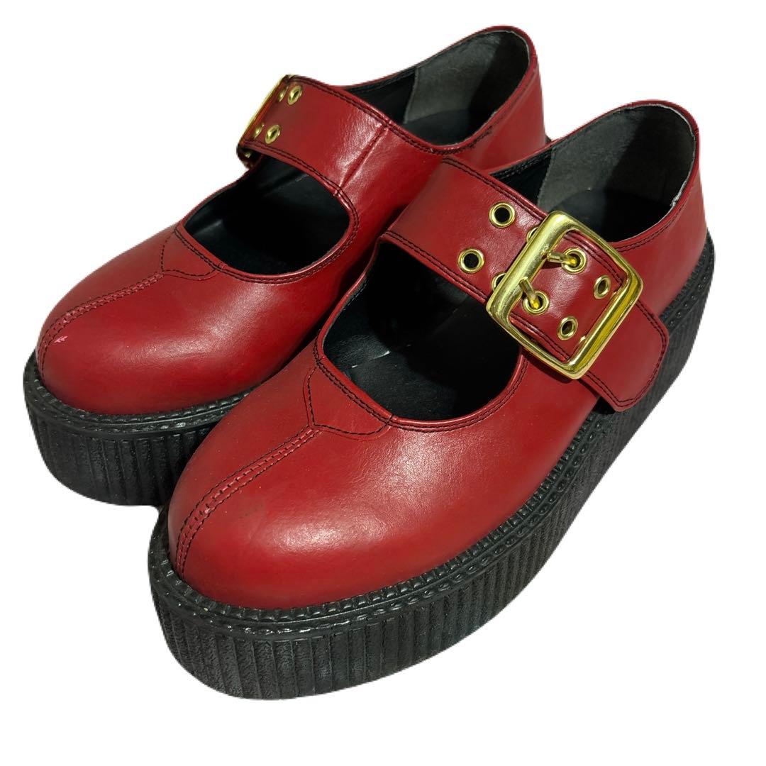 ꒰ঌ໒꒱YOSUKE 厚底メリージェーン ローファーrock punk y2k