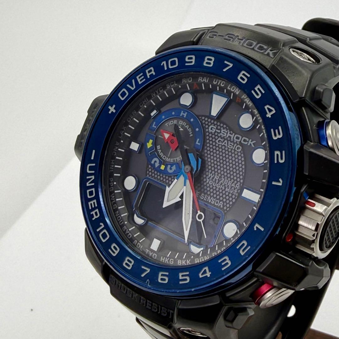 美品 カシオ G-SHOCK ガルフマスター　GWN-1000B デジアナ