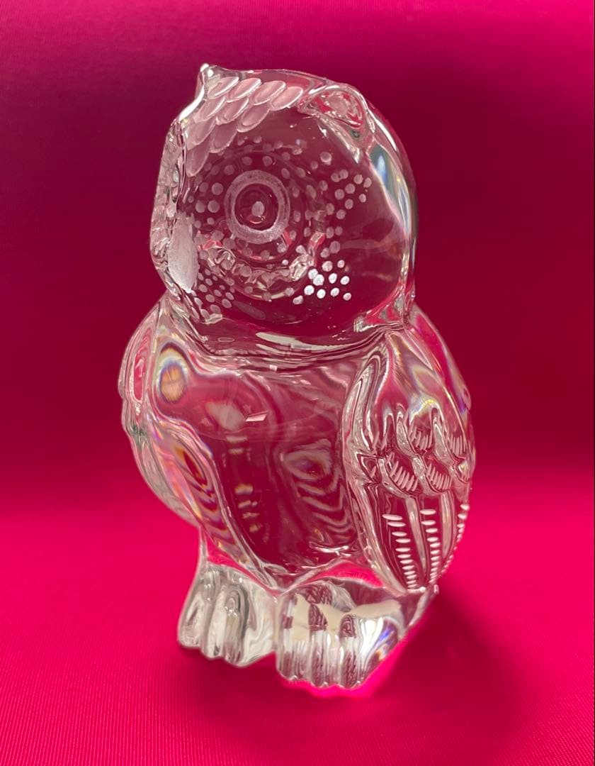 マイセン　クリスタル置物　フクロウ