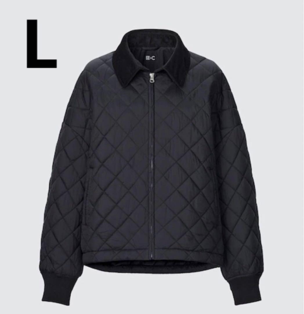 UNIQLO C ユニクロC パフテックブルゾン キルティングジャケット 黒 L