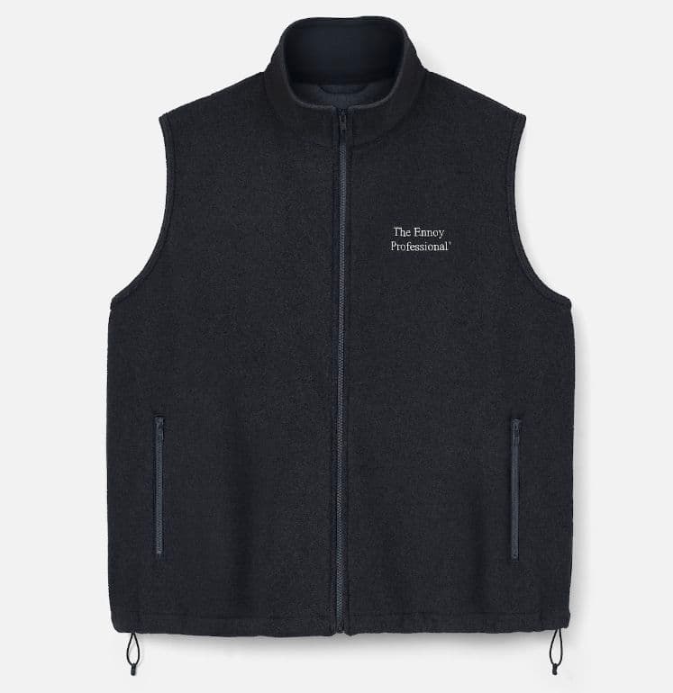 ENNOY PROFESSIONAL FLEECE VEST サイズLブラック