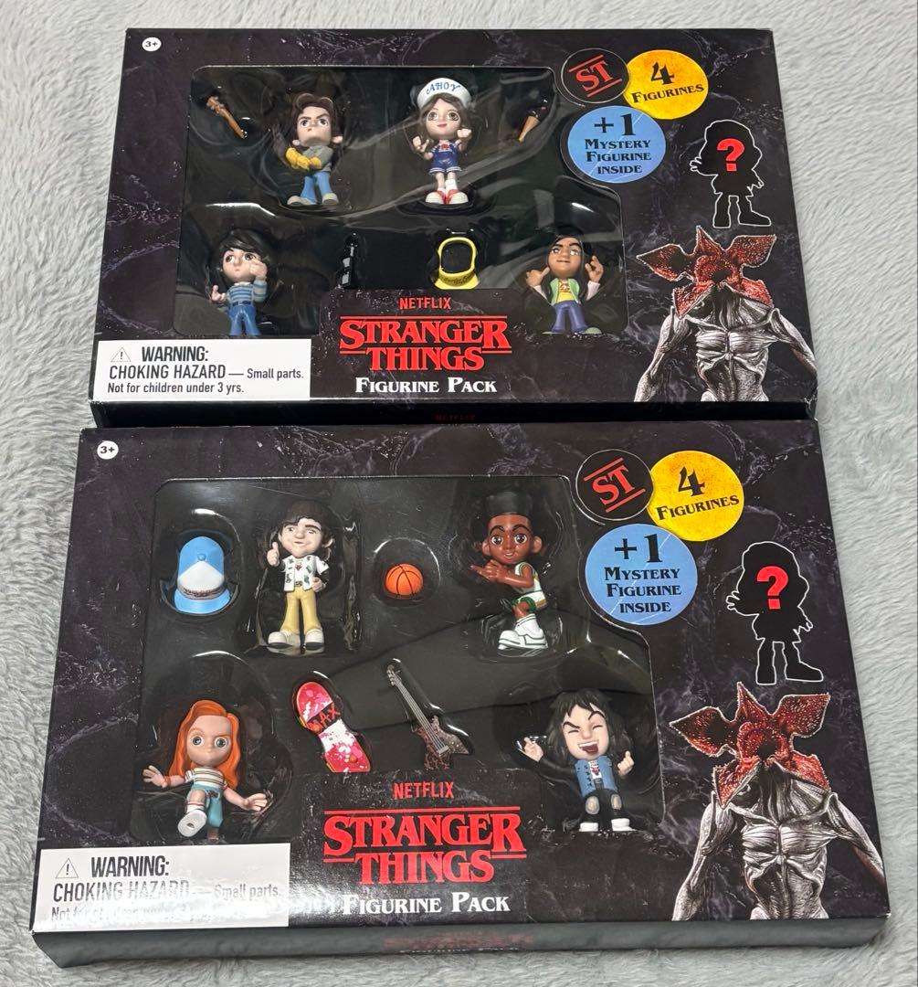 Stranger Things フィギュアパック 4体+1体　2個セット