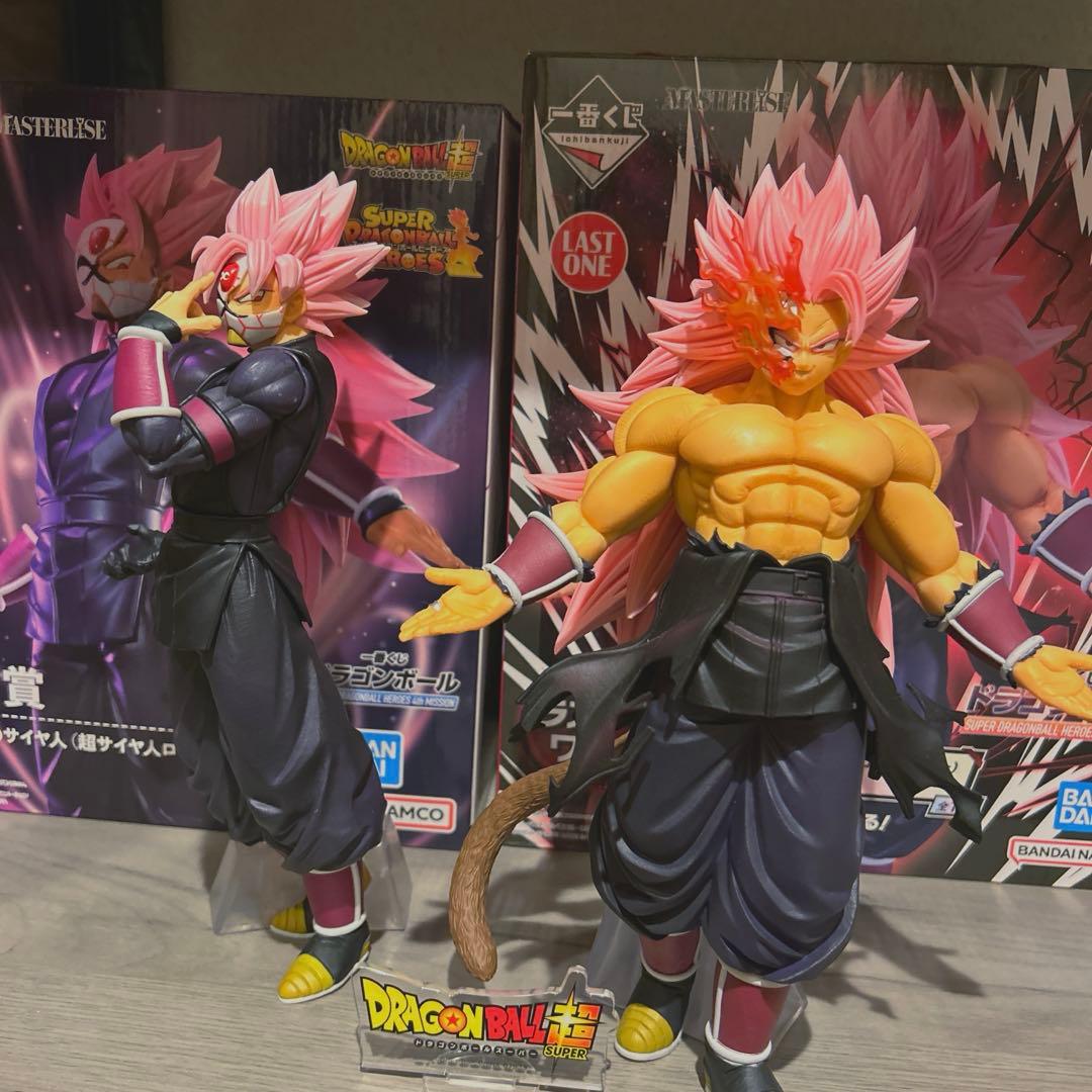 ドラゴンボール一番くじ赤き仮面のサイヤ人 ロゼ　フィギュア 3体セット