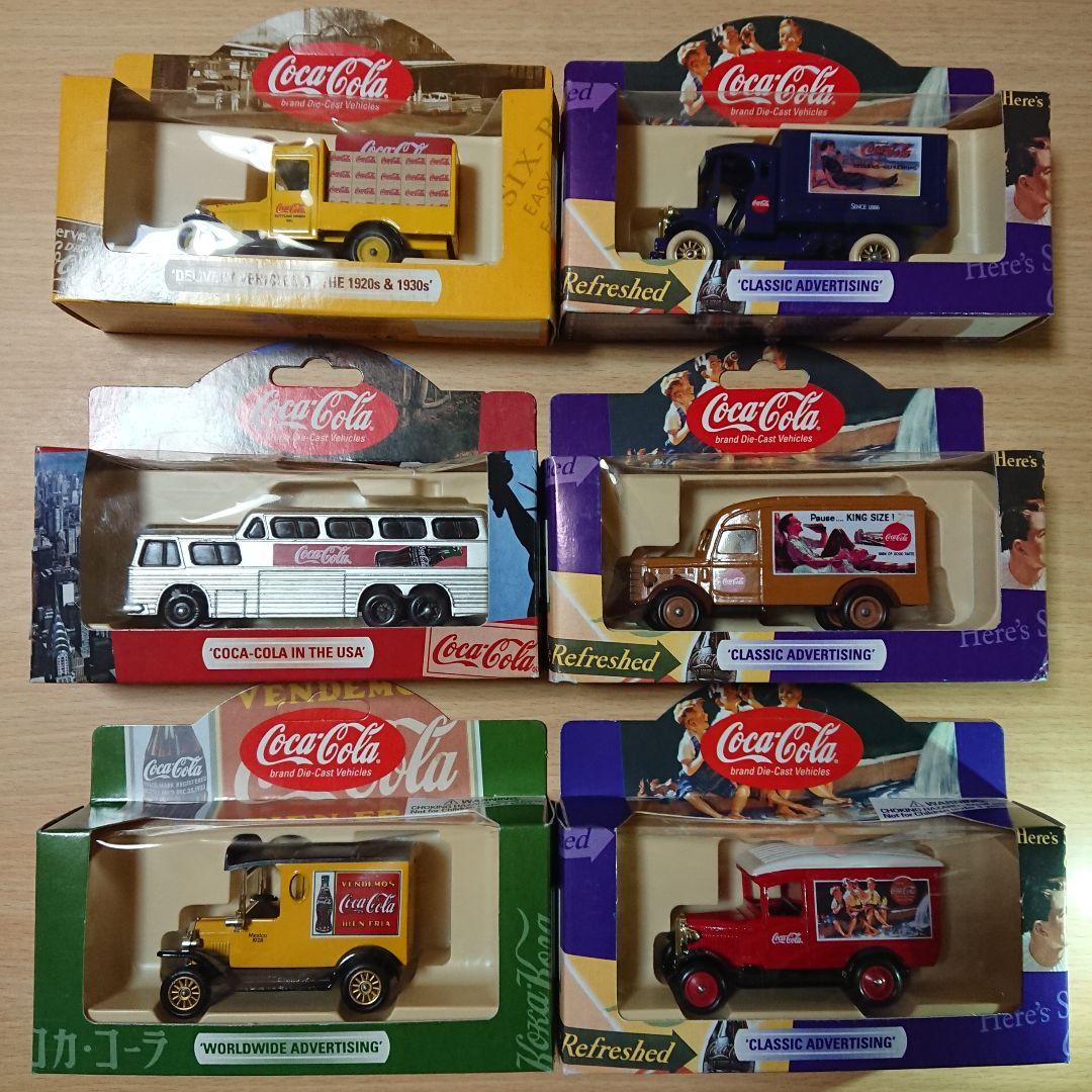 ヴィンテージ LLEDO社イギリス製 Coca-Cola ミニカー 6台セット コカ・コーラ ブランド ヴィンテージ コレクターズ エディション 6台