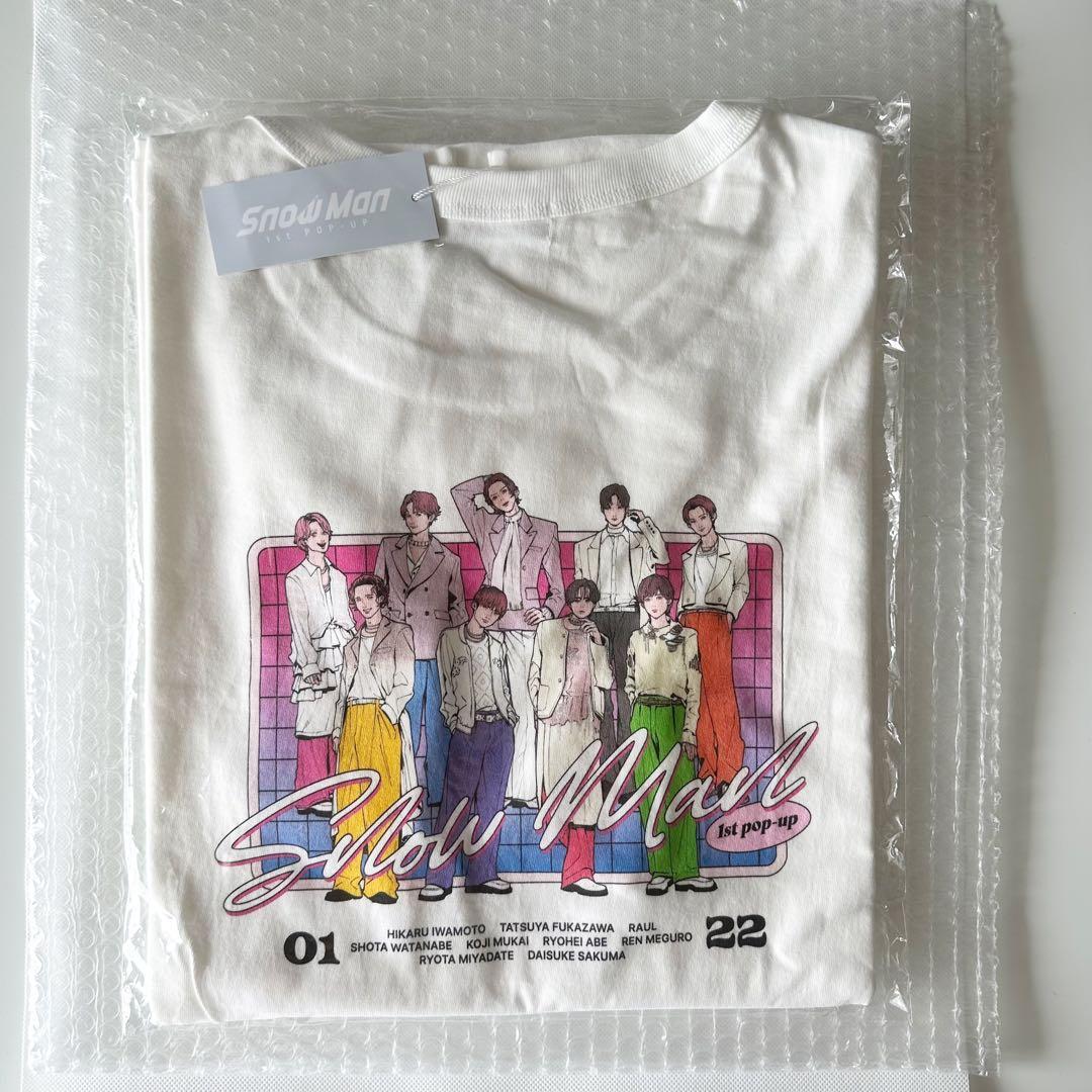 韓国 Snow Man スノーマン 1st POP-UP Tシャツ Lサイズ - メルカリ