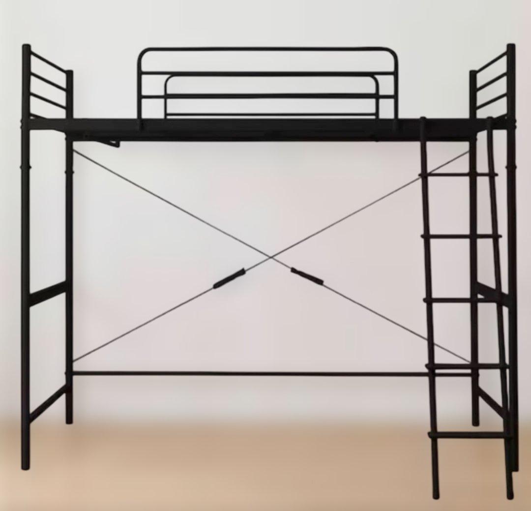 ニトリ　ロフトベッド スチール製 はしご付き