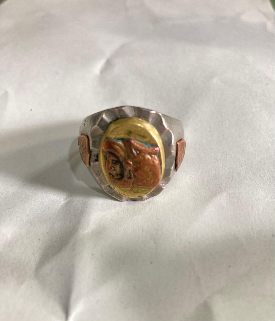 ビンテージ　メキシカン バイカー リング